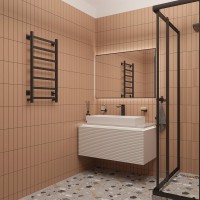 Полотенцесушитель электрический EWRIKA Пенелопа КВ7 80х40, черный