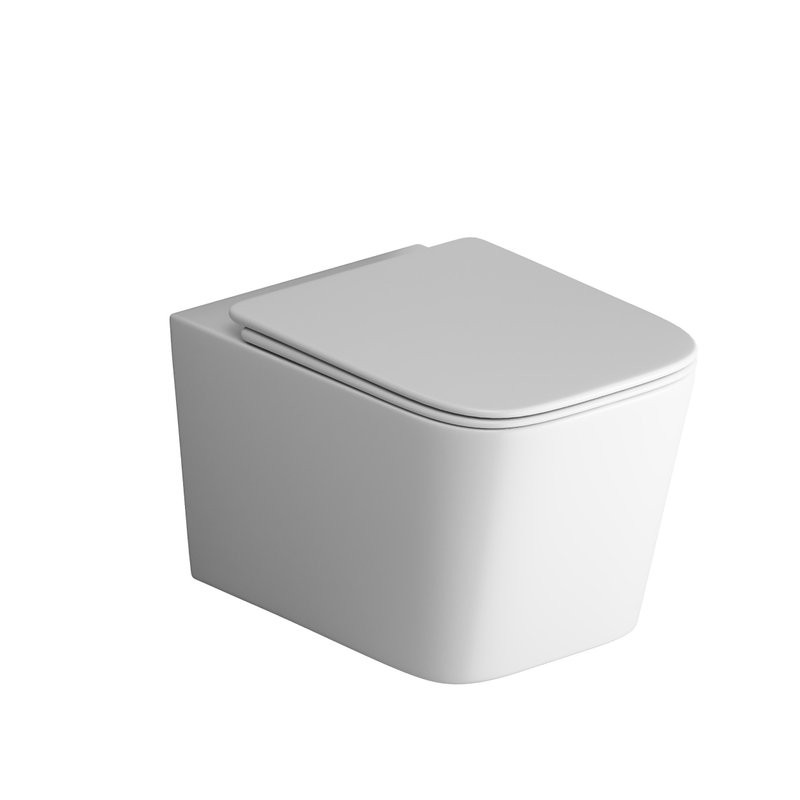 Унитаз подвесной Grossman GR-4404MSQ с микролифтом, белый матовый