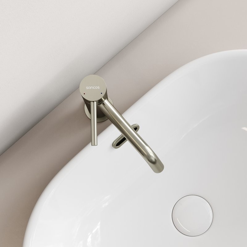 Смеситель для раковины Sancos Etna SC9003BN брашированный никель