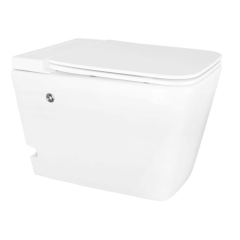 Унитаз приставной напольный AZARIO AZ-101 A глянцевый белый