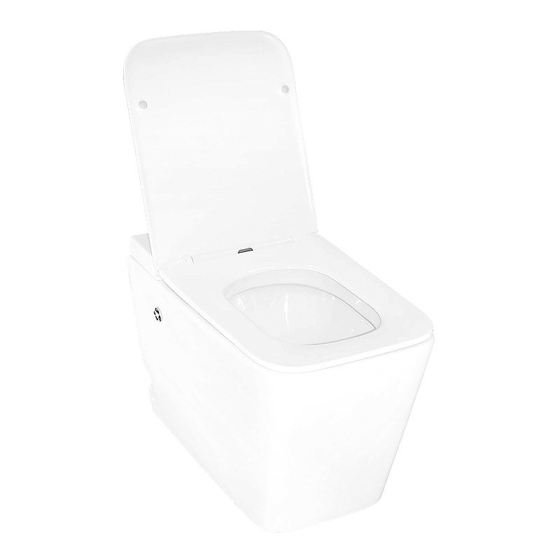 Унитаз приставной напольный AZARIO AZ-101 A глянцевый белый