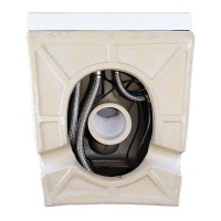 Унитаз приставной напольный AZARIO AZ-101 A глянцевый белый