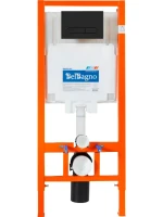 Инсталляция Инсталляция BelBagno BB002-80 + Кнопка Prospero BB007-PR-NERO.M черный матовый