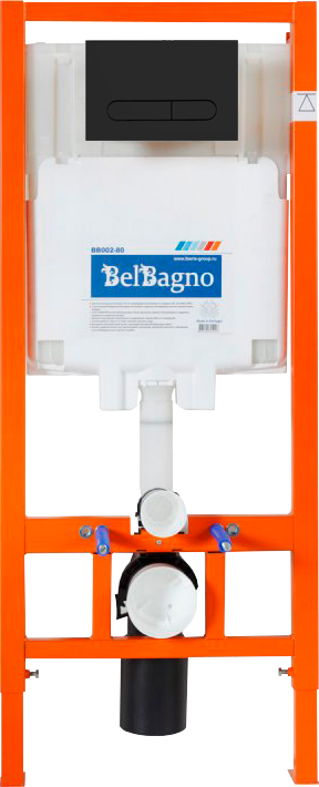 Инсталляция Инсталляция BelBagno BB002-80 + Кнопка Prospero BB007-PR-NERO.M черный матовый