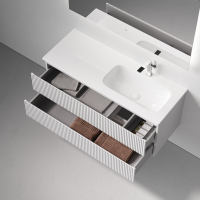 Мебель для ванной комнаты Sancos Snob R 120 R подвесная, bianco