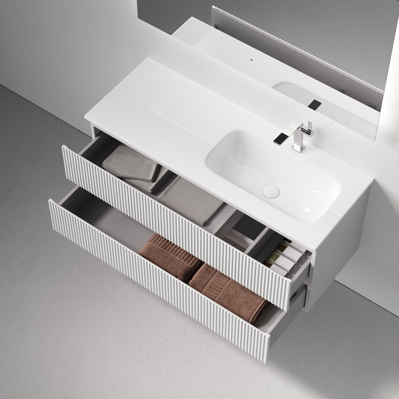 Мебель для ванной комнаты Sancos Snob R 120 R подвесная, bianco