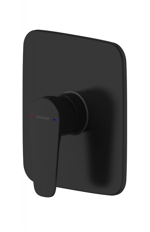 Встраиваемый смеситель для душа и ванны Bravat Source PB8173218BW-ENG черный