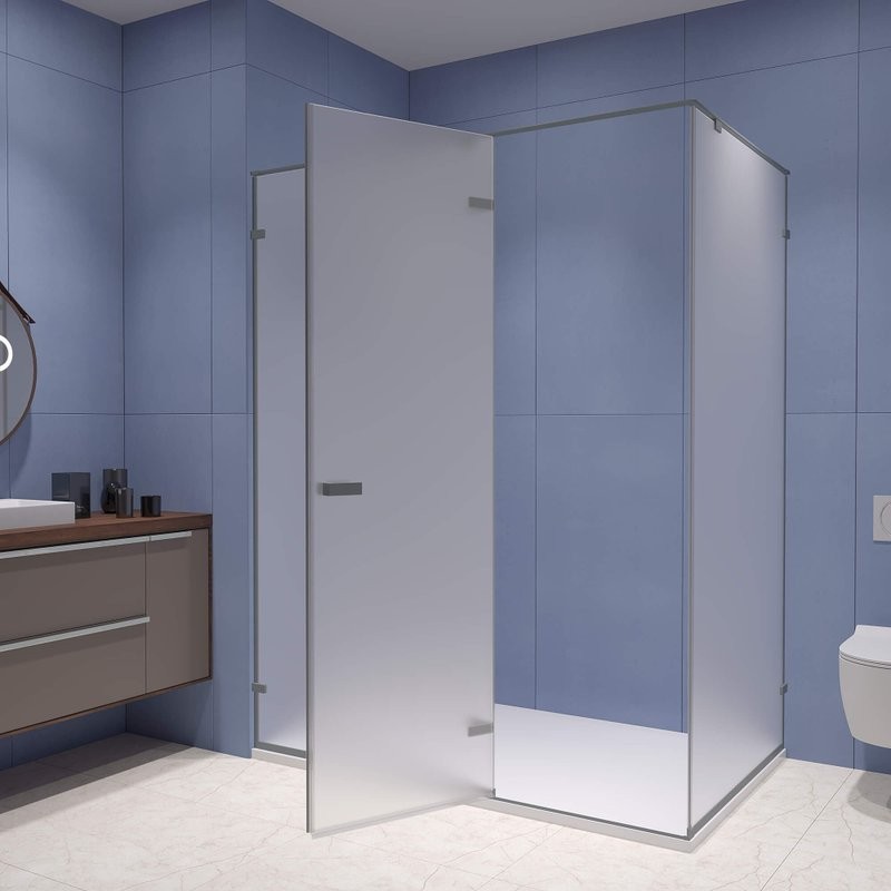 Душевой уголок RGW Stilvoll SV-040 120х100 профиль серый, стекло матовое