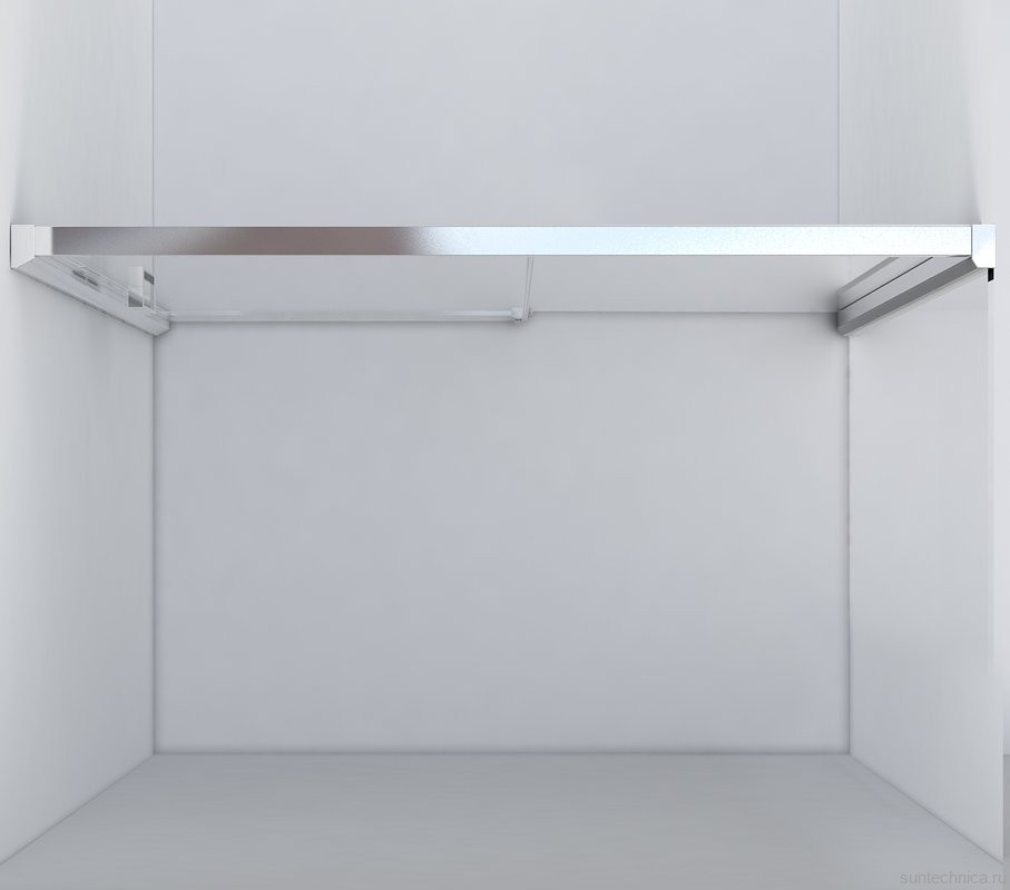 Душевая дверь в нишу Vincea Lugano VDS-1L130CL-1 130 см, профиль хром