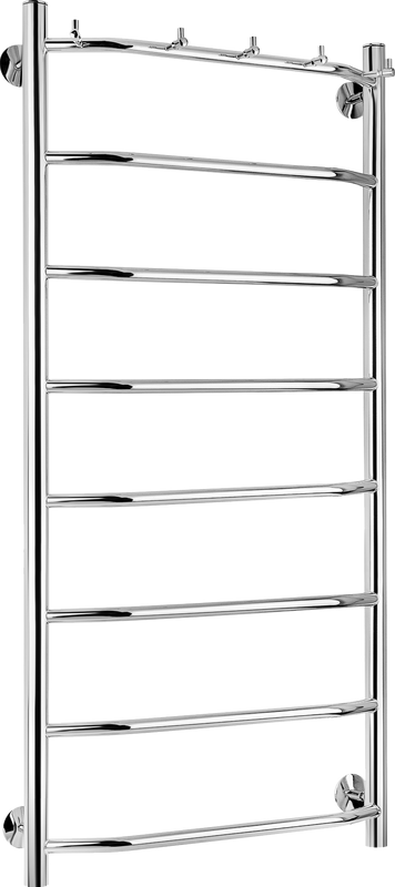 Полотенцесушитель водяной Secado Агата 1 K 105x55 см, глянцевый хром, лесенка