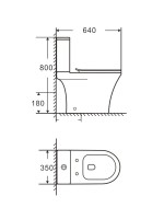 Унитаз-компакт напольный CHARUS Moreno CT700-135WT