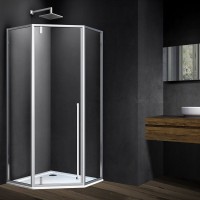 Душевой уголок Vincea Penta VSP-3P900CL 90x90, профиль хром, стекло прозрачное