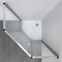 Душевой уголок Vincea Penta VSP-3P900CL 90x90, профиль хром, стекло прозрачное