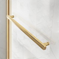 Душевой уголок Vincea Slim Soft VSR-1SS8015CLG 150х80, профиль брашированное золото, стекло прозрачное