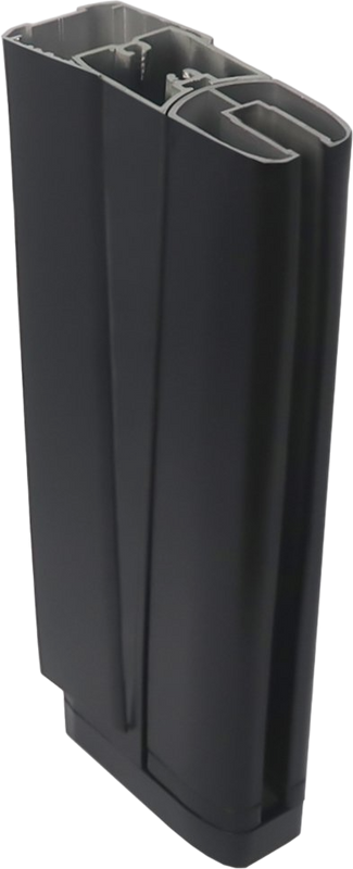 Шторка на ванну Kubele DE020 DE020P601-MAT-BLM- 90х150 150х90, профиль черный матовый, стекло матовое