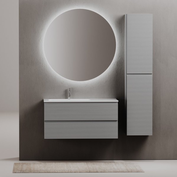 Мебель для ванной комнаты Sancos Folk 100 L ergraut soft