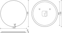 Мебель для ванной комнаты Sancos Folk 100 L ergraut soft
