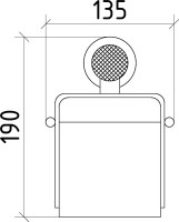 Держатель туалетной бумаги Boheme Royal Cristal Chrome с крышкой