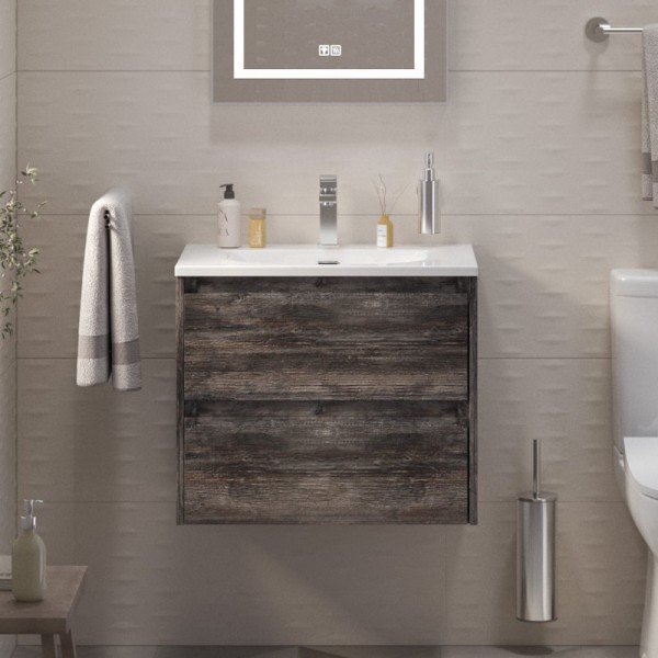 Тумба с раковиной BelBagno Kraft 39 70 pino pasadena, раковина BB-8099-3-70