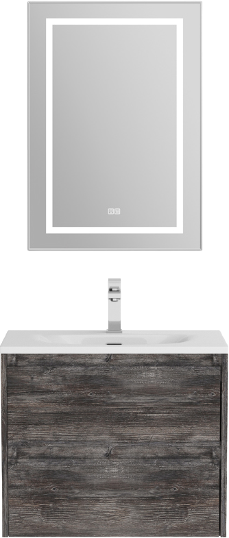 Тумба с раковиной BelBagno Kraft 39 70 pino pasadena, раковина BB-8099-3-70