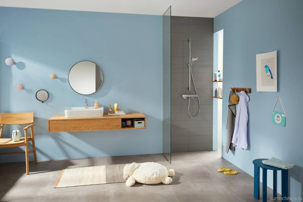 Термостатический смеситель Hansgrohe Ecostat E 15773000 для душа