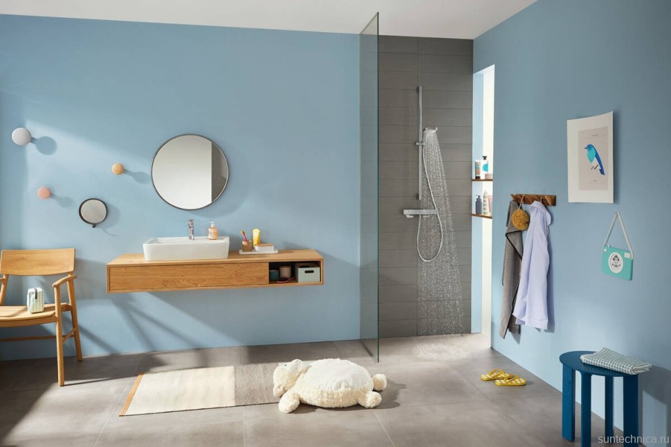 Термостатический смеситель Hansgrohe Ecostat E 15773000 для душа