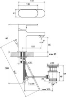 Смеситель для раковины Ravak Chrome CR 011.00 Смеситель для раковины Ravak Chrome CR 011.00