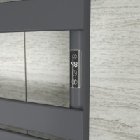 Полотенцесушитель электрический Bauedge Spectrum AF0021 50x95, темно-серый металлик