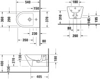 Биде подвесное Duravit D-Neo 2294150000