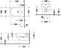 Биде подвесное Duravit D-Neo 2294150000 Биде подвесное Duravit D-Neo 2294150000