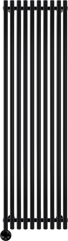 Полотенцесушитель электрический Secado Бергамо плюс 10 1800/500 180x55 см, подключение слева, матовый черный, I-образный