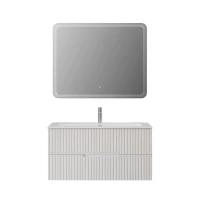 Мебель для ванной комнаты Cezares Duet 100 bianco lucido, раковина Cezares CZR-8073-100