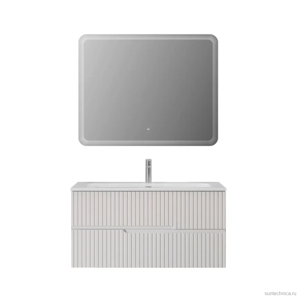 Мебель для ванной комнаты Cezares Duet 100 bianco lucido, раковина Cezares CZR-8073-100