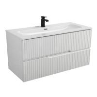 Мебель для ванной комнаты Cezares Duet 100 bianco lucido, раковина Cezares CZR-8073-100