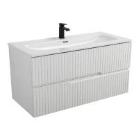 Мебель для ванной комнаты Cezares Duet 100 bianco lucido, раковина Cezares CZR-8073-100