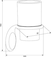 Стакан IDDIS Oldie OLDBRC1i45