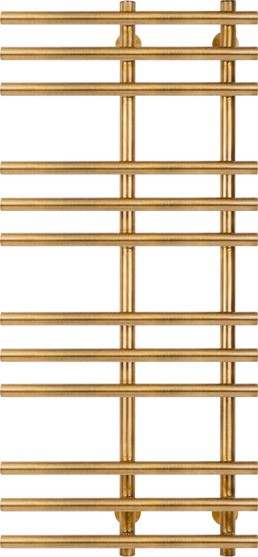 Полотенцесушитель электрический Secado Турин 3 R 105x50 см, подключение справа, бронза, лесенка, латунь