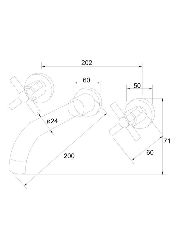 Смеситель для раковины РМС Sus129 SUS129BL-4 С ВНУТРЕННЕЙ ЧАСТЬЮ, черный