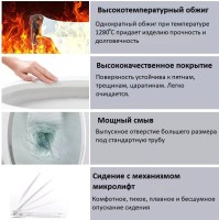Унитаз-компакт напольный Ceruttispa Vettore 7192 безободковый, с микролифтом