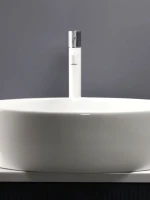 Смеситель для раковины AltroBagno Intento AltroBagnoIntento010217MW матовый белый Смеситель для раковины AltroBagno Intento AltroBagnoIntento010217MW матовый белый
