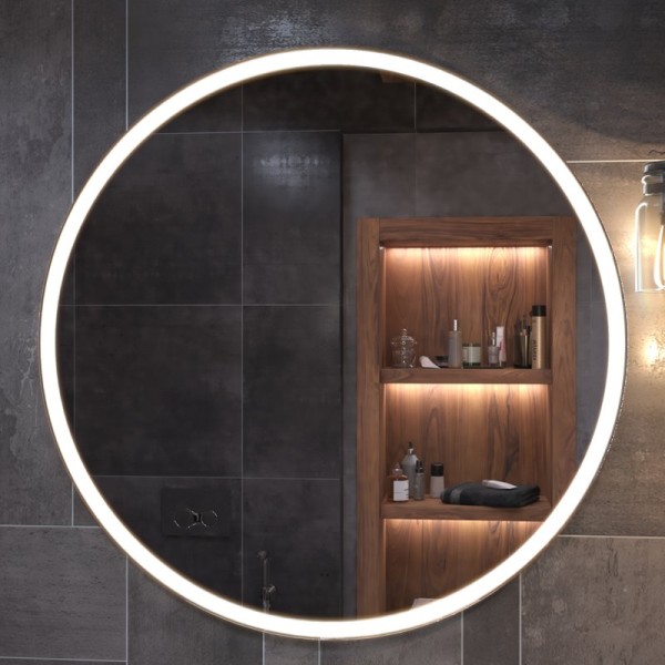 Зеркало круглое Vigo Cosmo Comfort 100 с подсветкой, с антизапотевателем