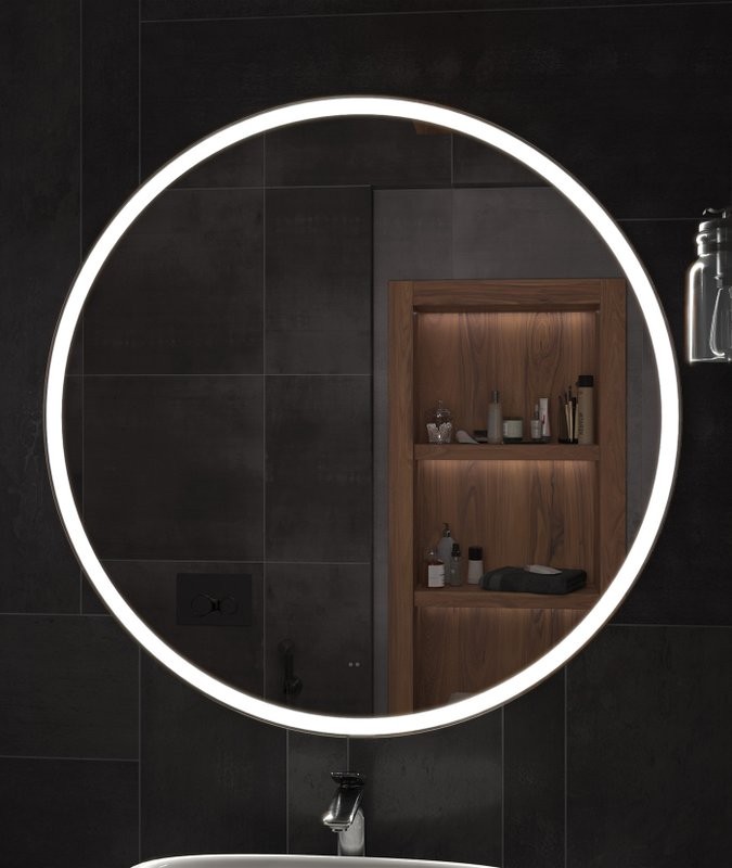 Зеркало круглое Vigo Cosmo Comfort 100 с подсветкой, с антизапотевателем