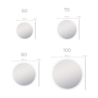 Зеркало круглое Vigo Cosmo Comfort 100 с подсветкой, с антизапотевателем