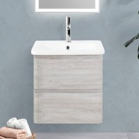 Тумба под раковину BelBagno Albano-Cer 60 подвесная, rovere vintage bianco