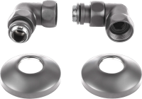 Полотенцесушитель водяной Secado Понтида 1 КСП 100x60 см, графит, лесенка, с полкой