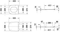 Унитаз приставной напольный Duravit DuraStyle 2150090000 с микролифтом