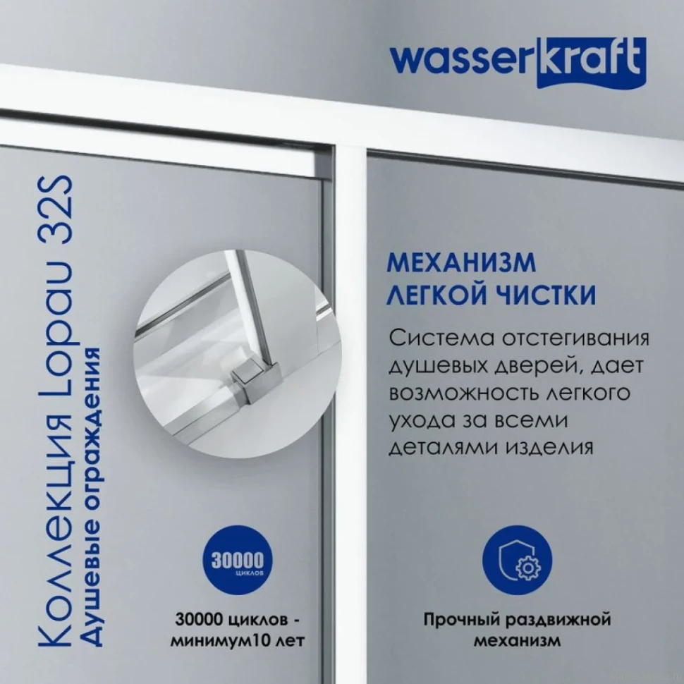 Душевая дверь в нишу Wasserkraft Lopau 32S 05R 120 см, R