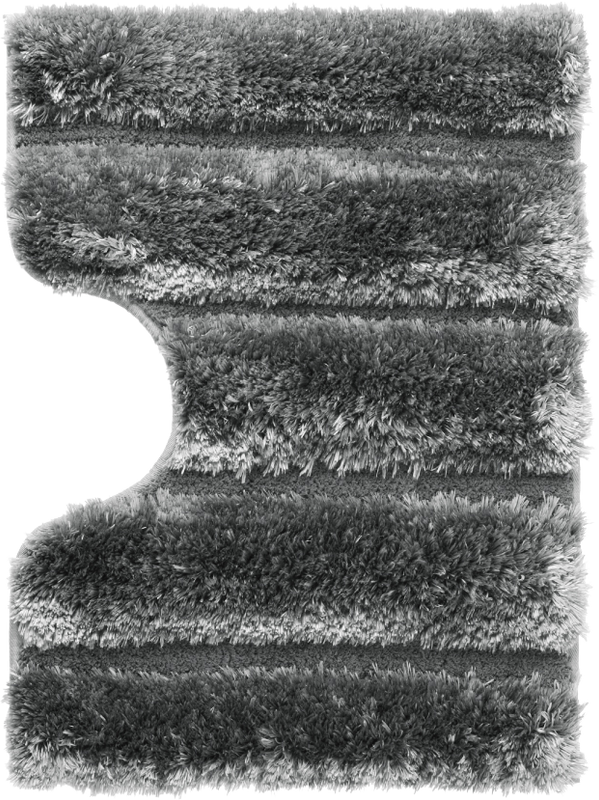 Коврик Fixsen Lush FX-9001U 50х40, серый