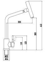 Смеситель для кухни Fmark FS26329 сатин