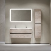 Мебель для ванной комнаты Sancos Urban 120 см двойная, дуб галифакс натуральный